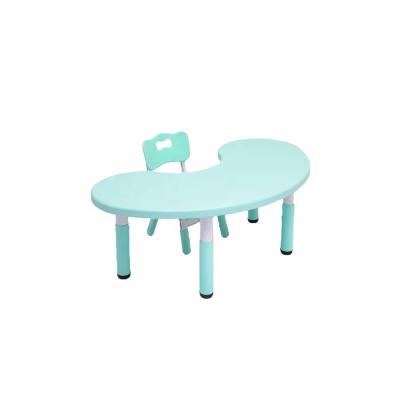 China Modern Kids Furniture Kindergarten Furniture Kids Table Study Moon Table For Sale for sale