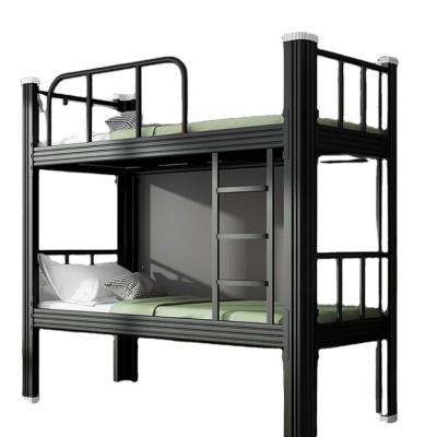 China School Heavy Duty High Quality Dorm Bunk Beds Frame Metal Steel Bed Frames Double Single Metal Bunk Beds for sale