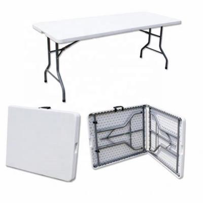 China Modern Hot Sale China Folding Table Square White Long Dining Folding Table for sale