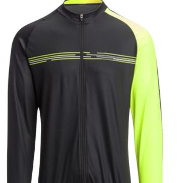 China Outdoor men's breathable thin long sleeve cycling garments with zipper tops are windproof, sun protection and breathable. for sale