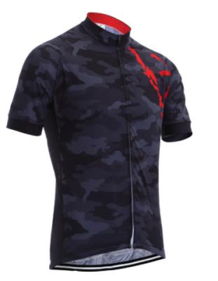 China Breathable outdoor cycling clothes men's short sleeve elastic sleeve tops wick moisture and ventilate. for sale