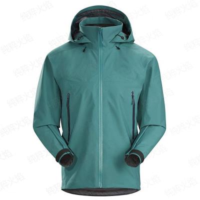 China Men Breathable Hooded Waterproof Raincoat Softshell Jacket Sportswear Outdoor Rise Windproof Anorak for sale