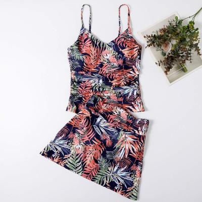 China Breathable Printed Tankini Swimwear 2 Piece Swimsuit For Women Swimwear for sale