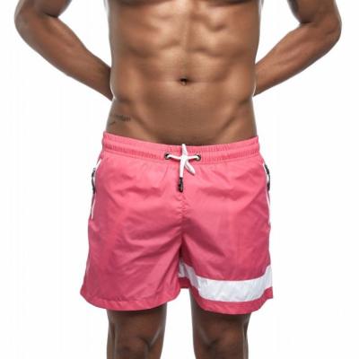 China Non-toxic Hot Style Men's OEM Beach Shorts Polyester Quick-Drying Sports Shorts Patchwork Pocket Rope Trunk for sale