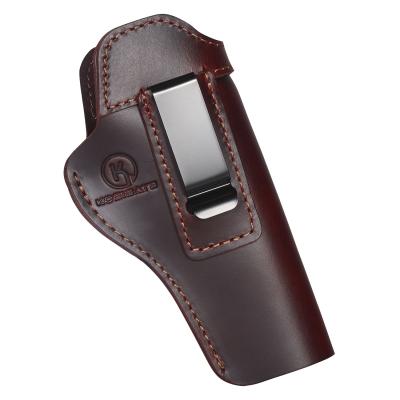 China Durable Tactical IWB Carry Pistol Holster Concealed Genuine Leather for 1911Gun Holster for sale