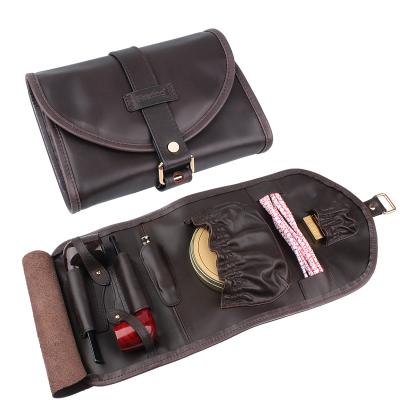 China Multifunctional Genuine Leather Tobacco Pipe Pouch Smoking Pipe Case For Tobacco Bag Pouch for sale