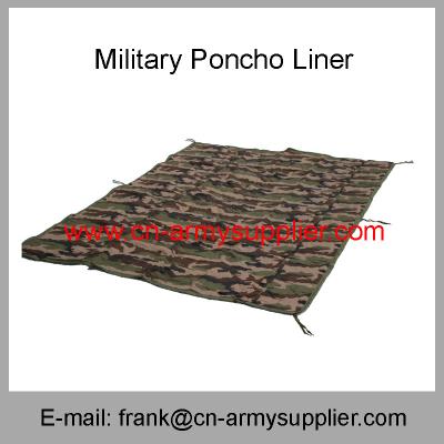 China Wholesale Cheap China Military Woodland Camouflage Army Poncho Liner for sale