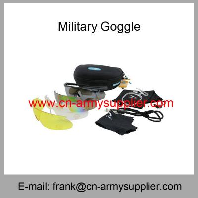 China Wholesale Cheap China Outdoor Anti-Sctrach Anti-Fog Army Sun Goggles for sale