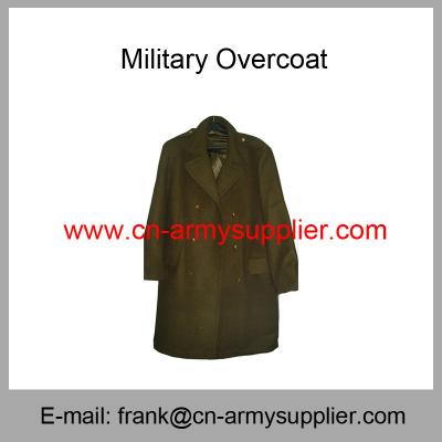 China Wholesale Cheap China Army Wool Acrylic Polyester Mixed Overcoat for sale