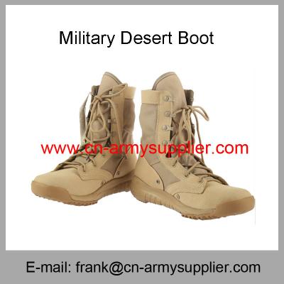 China Wholesale Cheap China Army Brown Military Tactical Desert Boots for sale