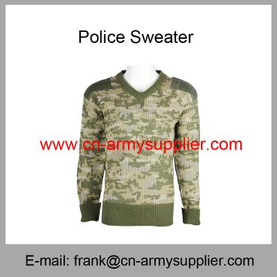 China Wholesale Cheap China Police Wool Camouflage Military Pullover for sale