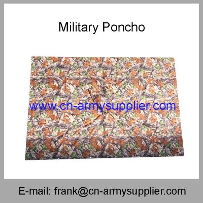 China Wholesale Cheap China Military Camouflage Polyester Army Police Poncho for sale