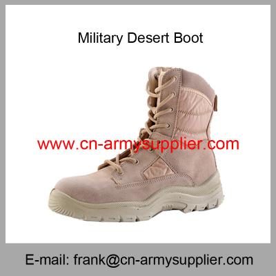 China Wholesale Cheap China Military Tan Brown  Army Police Desert Boot for sale