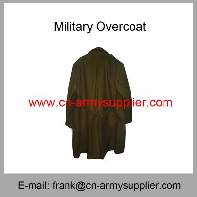 China Wholesale Cheap China Military Wool Acrylic Army Police Long Great Coat for sale