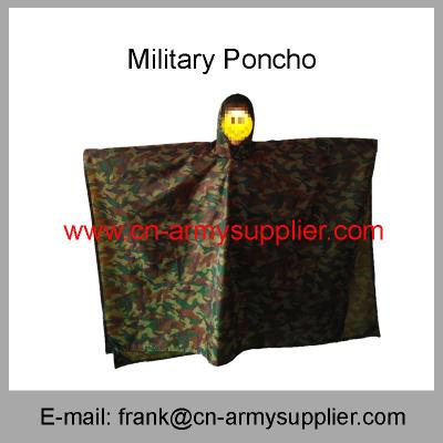 China Wholesale Cheap China Army Squre Camouflage Polyester Military Police Poncho for sale