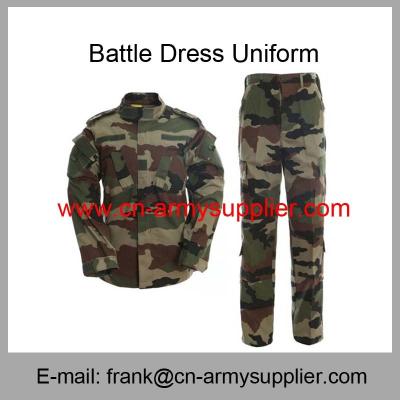 China Wholesale Cheap China Military French Army Camouflage Police Combat Uniform ACU for sale