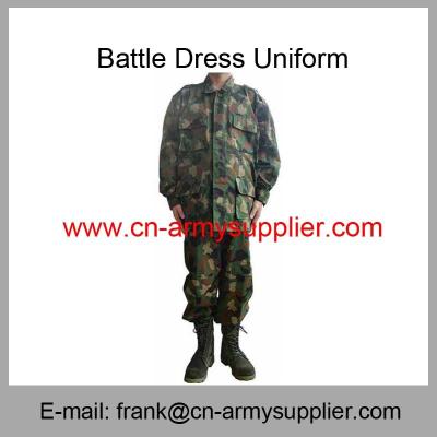 China Wholesale Cheap China Army Green Camouflage Police Military Battle Dress Uniform for sale