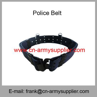 China Wholesale Cheap China Military Navy Blue Army Metal Bucklet Police Tactical Belt for sale