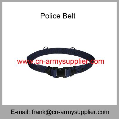 China Wholesale Cheap China Tactical Navy Blue Army Metal Bucklet Police Security Belt for sale