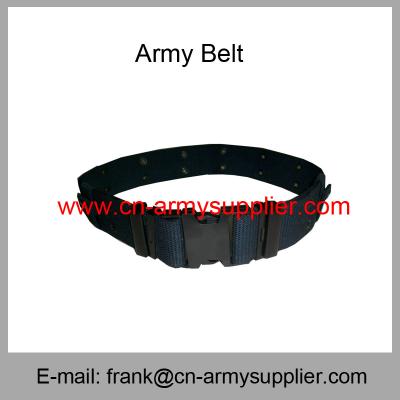 China Wholesale Cheap China Army Navy Blue Military Metal Bucklet Police Tactical Belt for sale