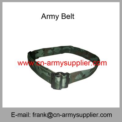 China Wholesale Cheap China Military PP  Police Metal Bucklet  Army Camouflage Belt for sale