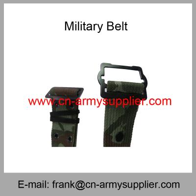 China Wholesale Cheap China Military PP Camouflage Army Metal Buckle Police Belt for sale