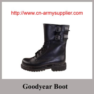 China Oportunidad de trabajo Bota militar con cremallera YKK y licencia del ejército en venta