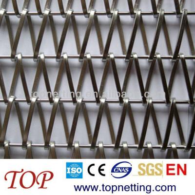 China Beautiful Decorative Wire Mesh Belt Room Divider / Safety Mesh Fence Building Facades for sale