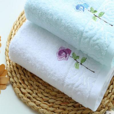 China Sunvim Household Cotton QUICK DRY Embroidered Soft Skin-Friendly Absorbent Face Towels For Men And Women for sale