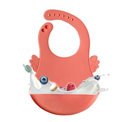 China Factory Price 2021 Amazon Baby Bibs Antibacterial Rubber Dining Babies Bibs for sale