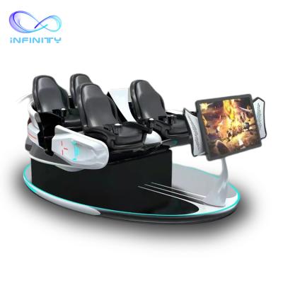 China New design amusement park virtual reality games simulator vr game 4 seats interactive vr simulator for sale