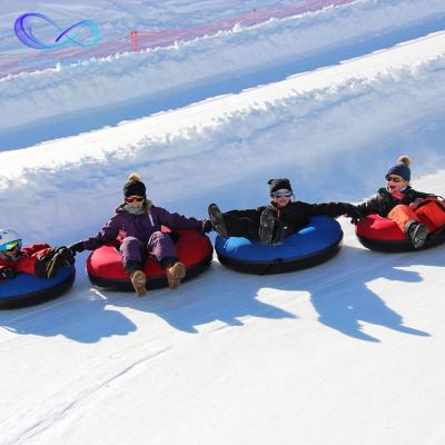 China Chassis rubber + Oxford cloth winter hot sale safest huge snow inner tube hard bottom inflatable snow tube for sale