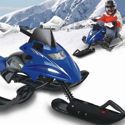 China HDPE+Iron Kids Snowmobile Snow Sled Scooter Snow Bike Snow Bike Adult Ski Scooter For Sale for sale