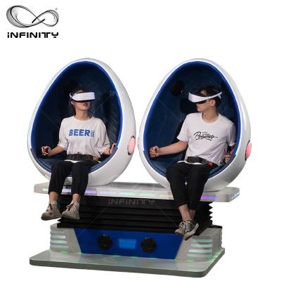 China Amusement Park 2020 Arcade Park Game Vr Chair Attracting Popular 360 9d Vr Shooting Games 2 Seats for sale