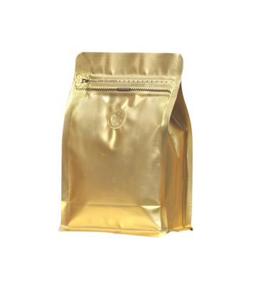 China Zipper Pouches Disposable Reusable Coffee Bags With Valve Coffee Beans Storage Bags for sale