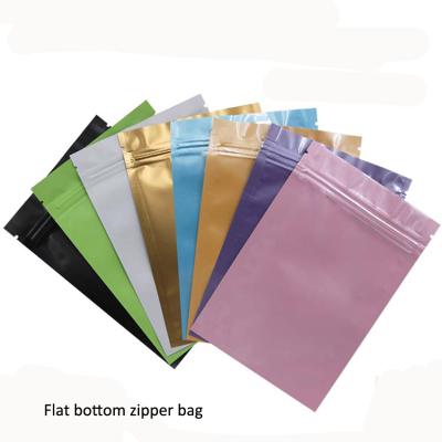 China Disposable Smell Proof Resealable Mylar Bags Foil Packaging Pouch Bags For Food Storage for sale