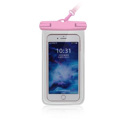 China Recyclable Custom Waterproof PVC Phone Pouch Lock Cell Phone Bag for sale