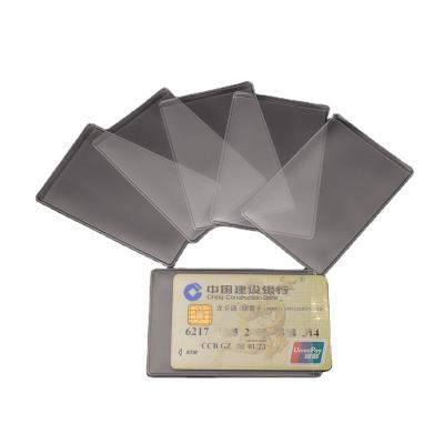 China Recyclable Clear PVC Trading Card Holder Photocard Sleeves ID Card Protector for sale