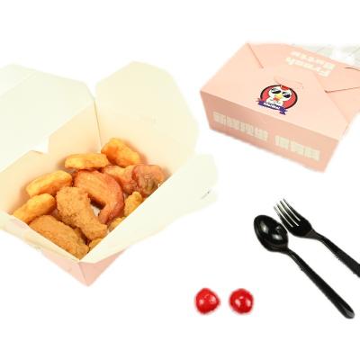 China OEM/ODM Biodegradable Food Box Manufacturer Dongguan Square Kraft Paper Packaging Food Box Compostable Biodegradable for sale