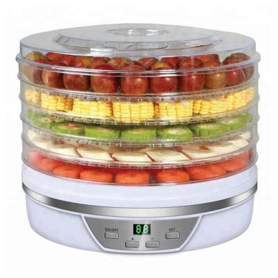 China High Efficiency Easy Operate Electric Food Dehydrator Machine Food Preserver 5 Trays Multi Tier Fruit And Vegetable Dryer for sale