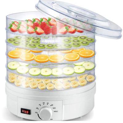 China High Efficiency Easy Operate Electric Food Dehydrator Machine Food Preserver 5 Trays Multi Tier Fruit And Vegetable Dryer for sale