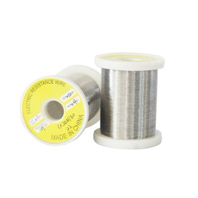 China Resistance NiCr Alloy Nickel Chromium 80 Nichrome 20 Resistance Wire Niklin for sale