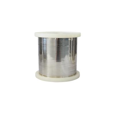 China Nichrome 80 flat wire nicr 80/20 alloy ni80 heating resistant ribbon for vaping for sale