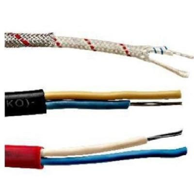 China Temperature Testing Single Core Type K Extension Wire 1.2mm Electrical Cable / Thermocouple Compesation Wire for sale