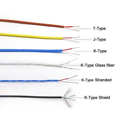 China high quality different type K/J/E/N/T/R/S/B thermoelectric couple extension cable size wire 2*0.5mm for sale