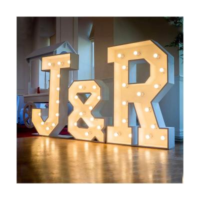 China Back Light Wedding Decoration Led Signs Birthday Party Giant 4Ft 5Ft Electronic Marquee Love Letters Light Up Number Marquee Letters for sale