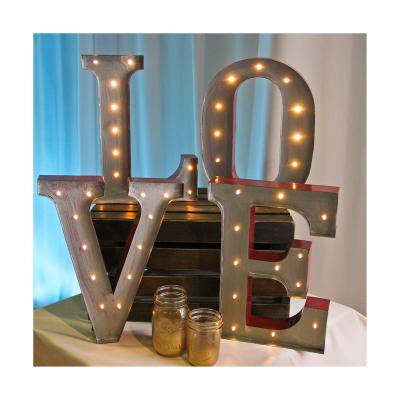 China Mr. And Mrs. 3Ft Back Light Outdoor Giant Baby Marry Me Tall 5Ft Room Number Letter Led Sign Love 4Ft Marquee Light Letter for sale