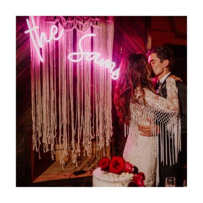 China Custom Neon Romantic Neon Sign 3D Buildings Neonbrief Leuchtreklame Flex Led Letters Wedding Decoration for Wedding Party for sale