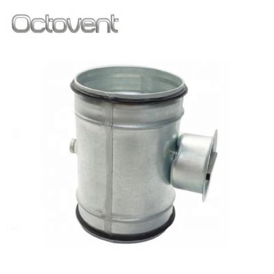 China Industrial Pre-Insulated Round Volume Control Damper For Air Vent Tower for sale