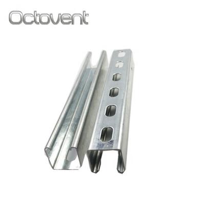 China Slotted Galvanized Lipped C Channel Steel C Section Channel for sale